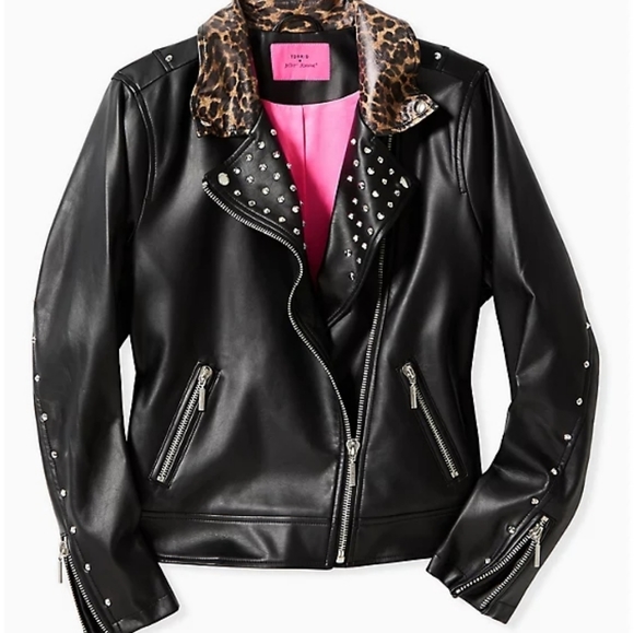 Betsey Johnson Jackets & Blazers - 🎉HP🎉Torrid Betsey Johnson Faux Leather Jacket